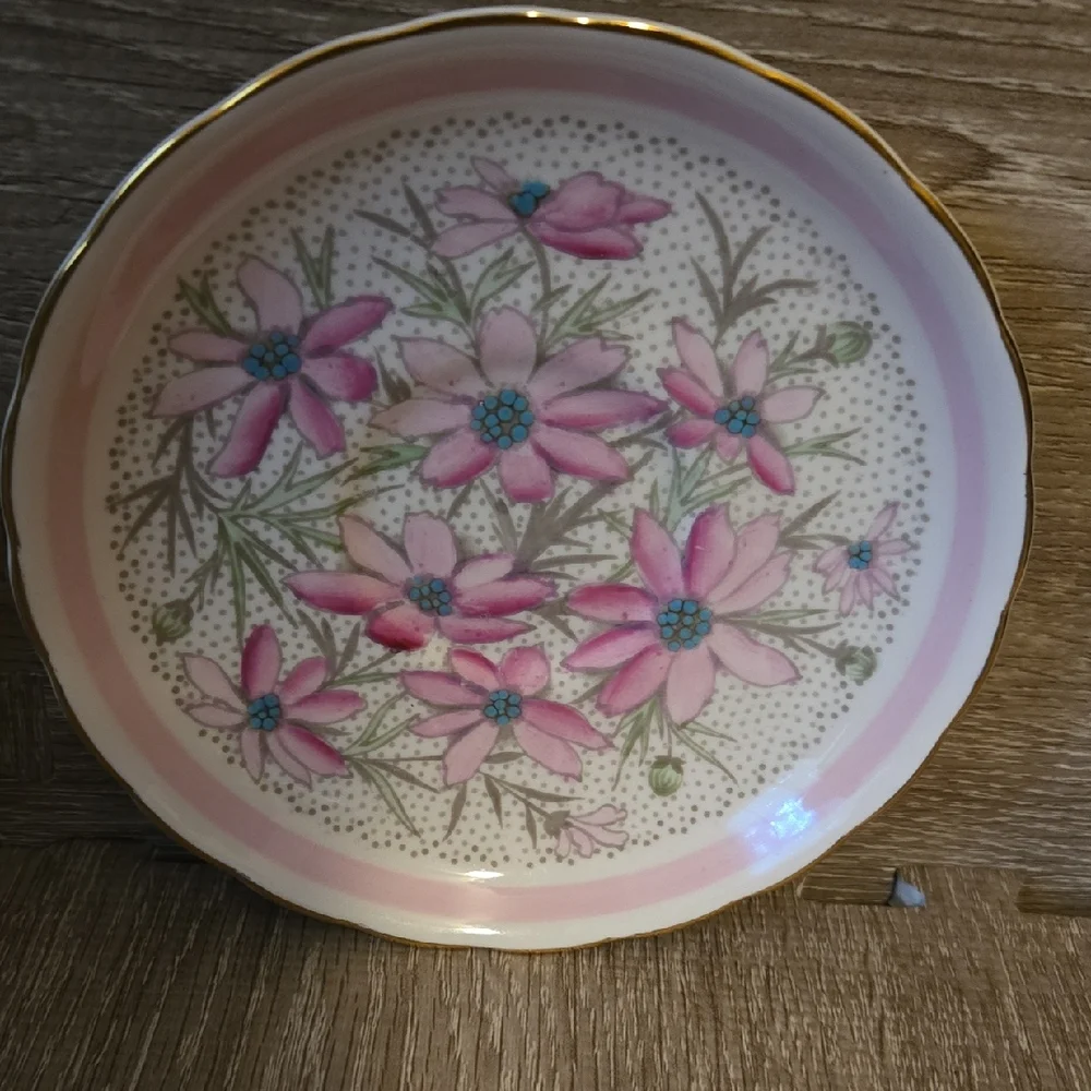 Elegant Pink and White Floral Wall Decor Plates